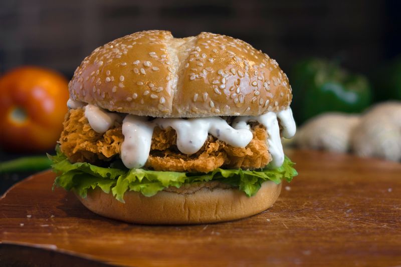 Nashville hot chicken deluxe sandwich